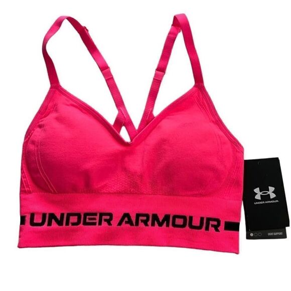 UNDER ARMOUR Women’s XSmall Seamless Low Long Heather Bra - Picture 1 of 14